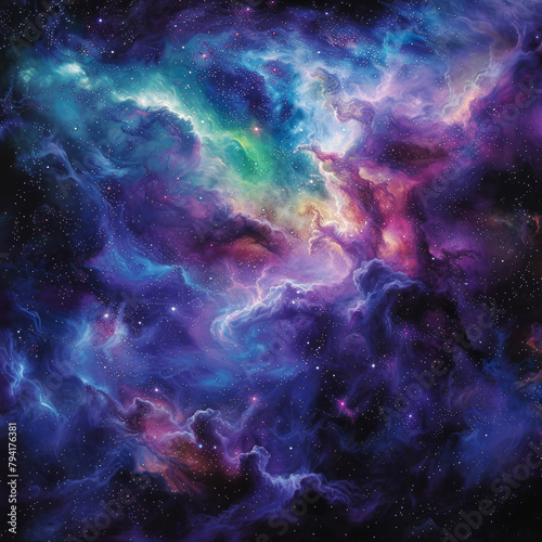 Stardust Symphony A Celestial Nebulas Dance © Pixel