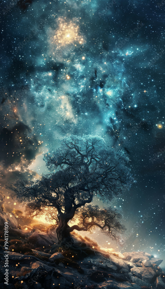 Stellar Vista A Glimpse into the Universes Canvas