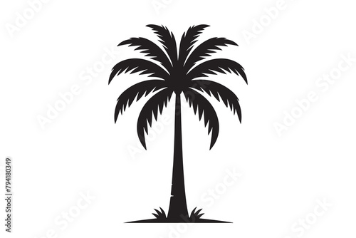 Silhouette of Palm tree Vector  Palm tree silhouette