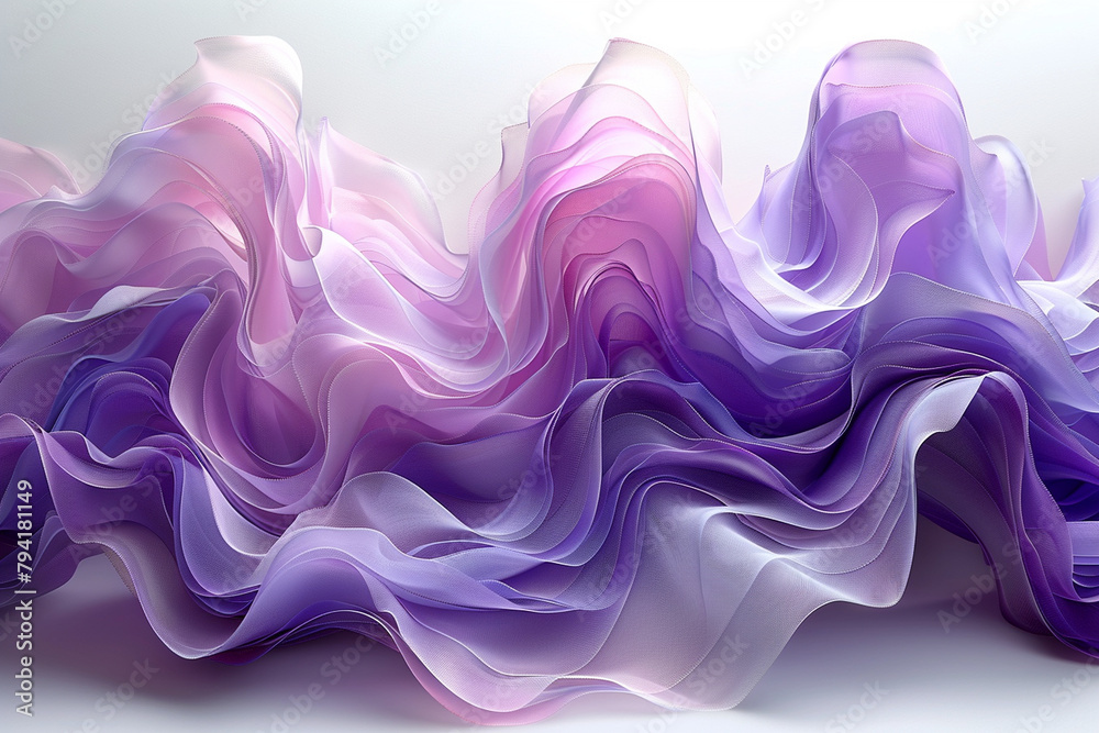 A minimalist backdrop with soft waves in shades of lilac and lavender, creating a serene ambiance A minimalist backdrop with soft waves in shades of lilac and lavender, creating a serene ambiance