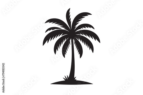 Silhouette of Palm tree Vector  Palm tree silhouette