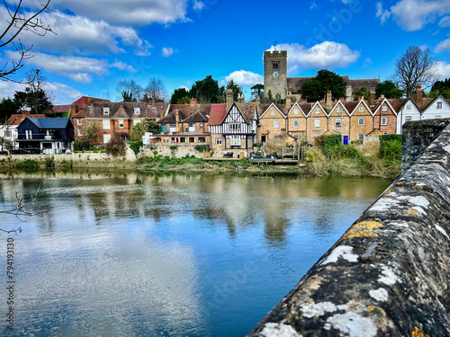 The beautiful village of Aylesford near Maidstone in Kent, England photo