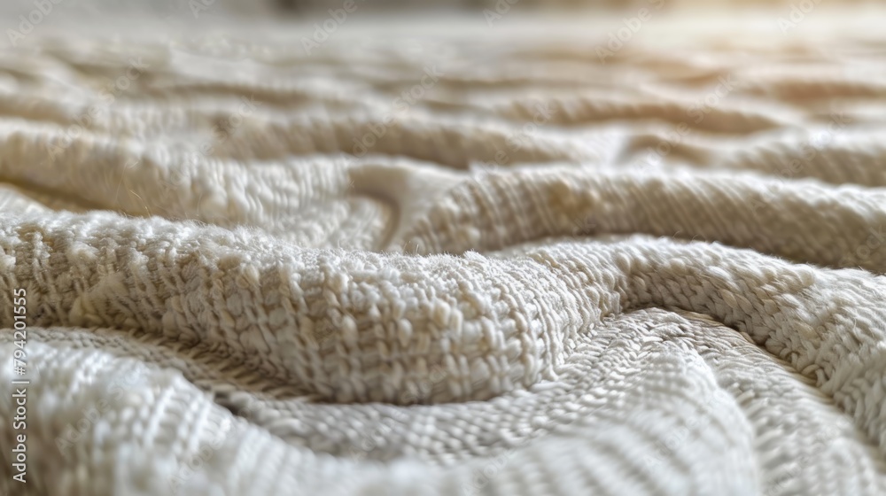 Cozy Mattress Texture Close-Up Generative AI Cozy Mattress Texture Close-Up Generative AI