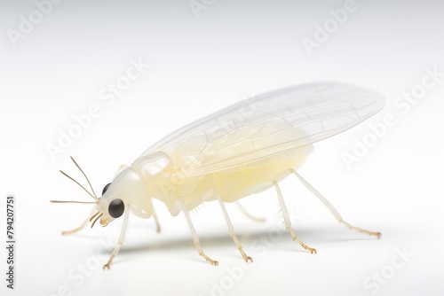 3D Whitefly on white background 