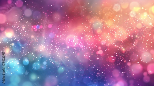 Whimsical background featuring iridescent colors and sparkling aura effects