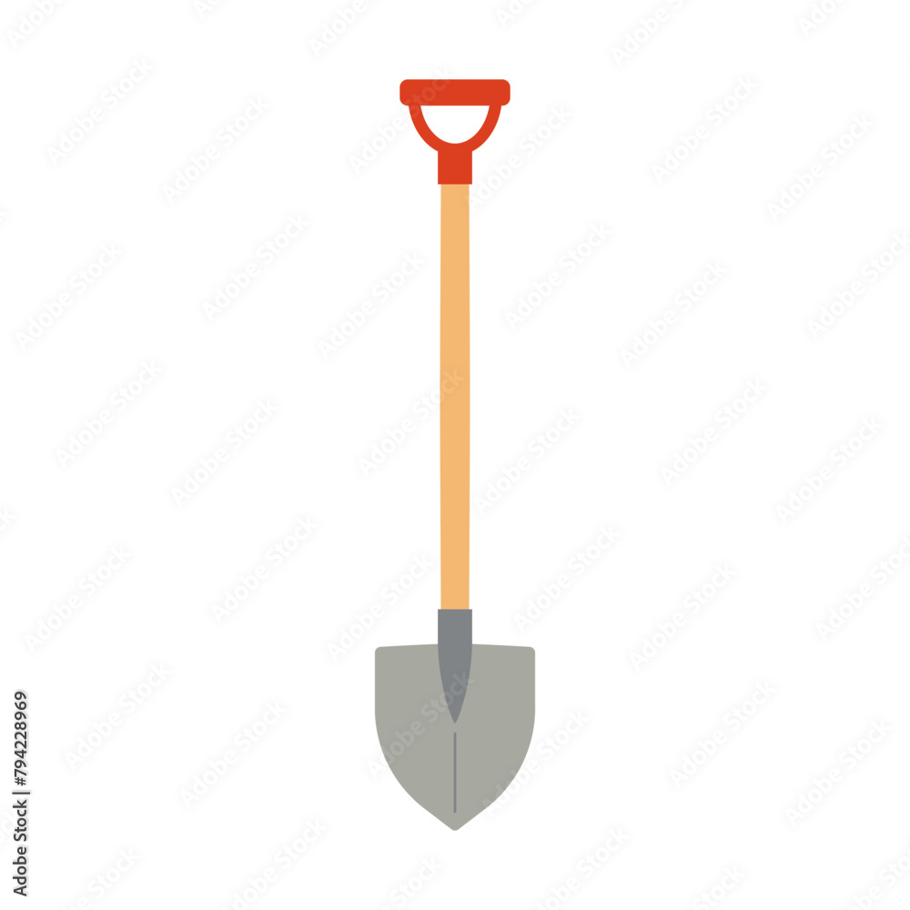 Shovel vector illustration. Garden tool for digging in the ground Shovel vector illustration. Garden tool for digging in the ground