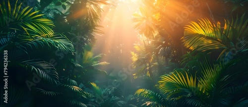 Exotic Southeast Asian Jungle with Enchanting Amazonian Essence Perfect for Fantasy Settings. Concept Fantasy Settings  Southeast Asian Jungle  Enchanting Atmosphere  Exotic Locations