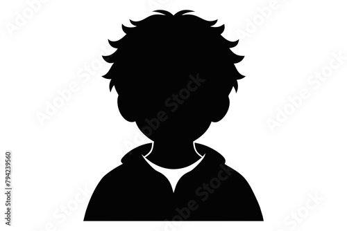 silhouette of a boy