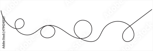 Squiggle line design element. vector file illustration. isolated on white background. EPS 10