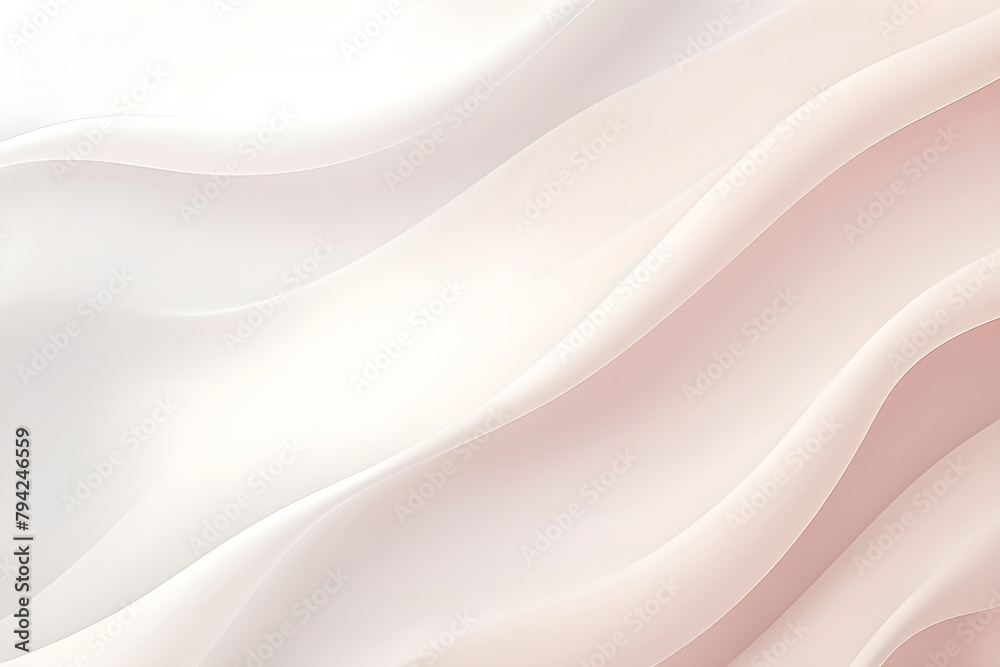 Obraz premium Gentle waves of pink silk fabric, capturing the essence of softness and elegance