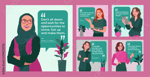 business-women-explaining-quote-in-flat-illustration