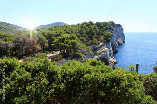 The famous cliffs of N.p. Telascica Dugi Otok ,Croatia