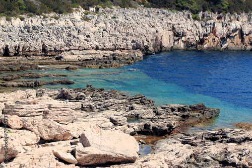 rocks and sea in N.p. Telascica Dugi Otok ,Croatia