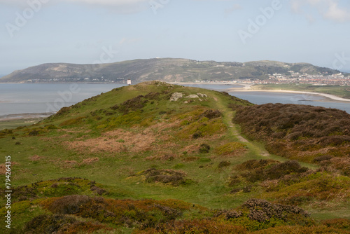 Hill walking on Conwy Mountain in North wales