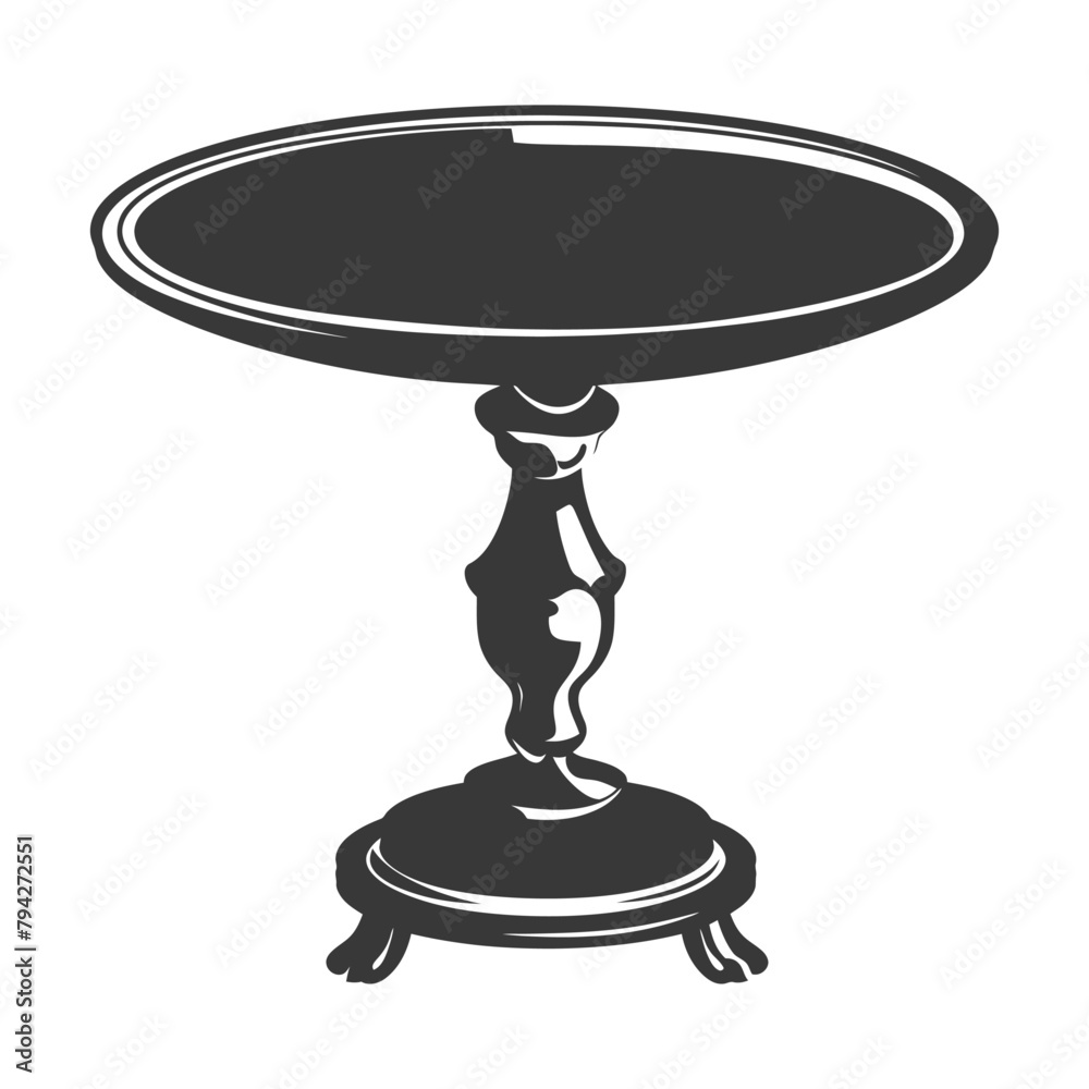 Silhouette cake platter black color only full Silhouette cake platter black color only full