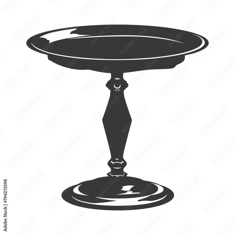 Silhouette cake platter black color only full Silhouette cake platter black color only full