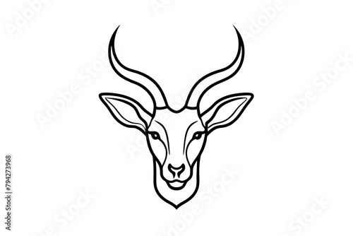 Antelope Head Icon Illustrations   Vectors