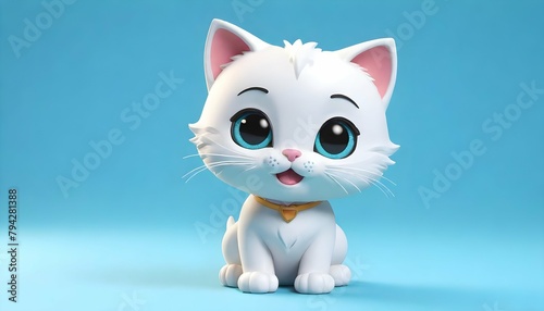 Cute cartoon baby kitty cat