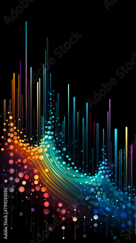 Abstract lines and waves PPT background