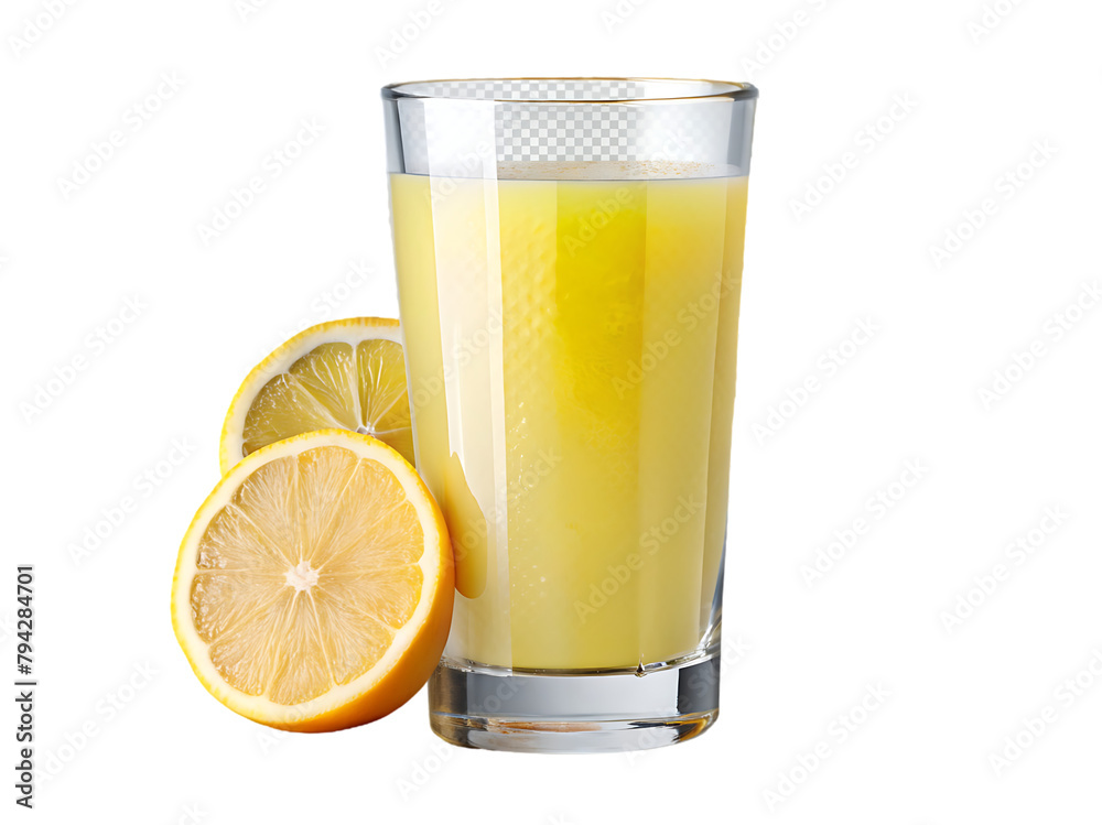 glass and pitcher with orange juice on transparent background glass and pitcher with orange juice on transparent background