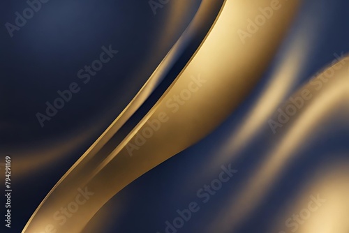 Abstract gradient smooth Blurred Navy And Gold background image
