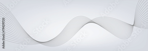 Abstract vector background with grey wavy lines. EPS10 