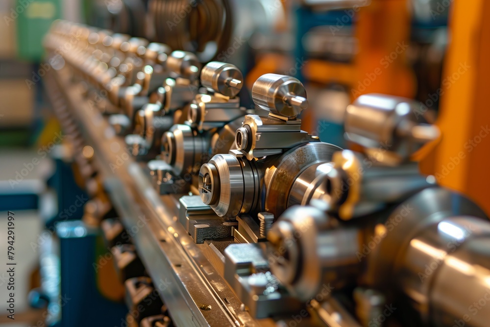 Fototapeta premium Camshafts & Electric engine components