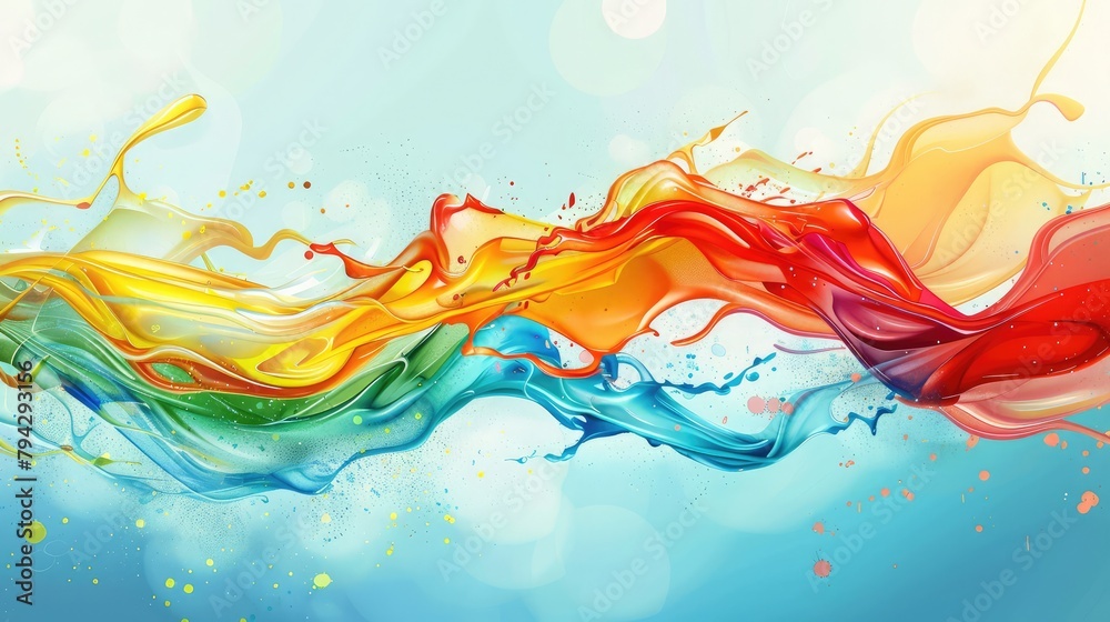 abstract colorful background with splashes.