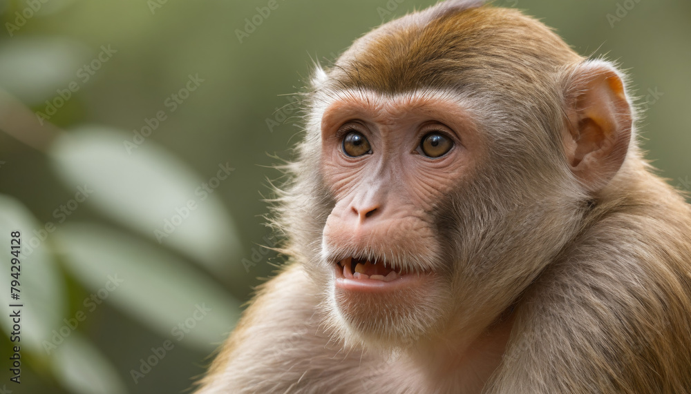 Obraz premium Monkey Close-Up with Intense Gaze