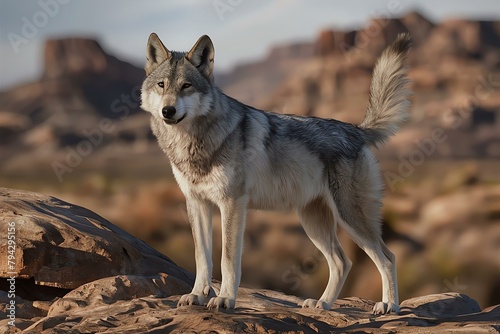 grey wolf canis lupus