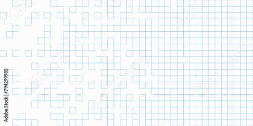 Dissolved square dotted vector icon with disintegration effect. Rectangular items grouped into square shapes disappear