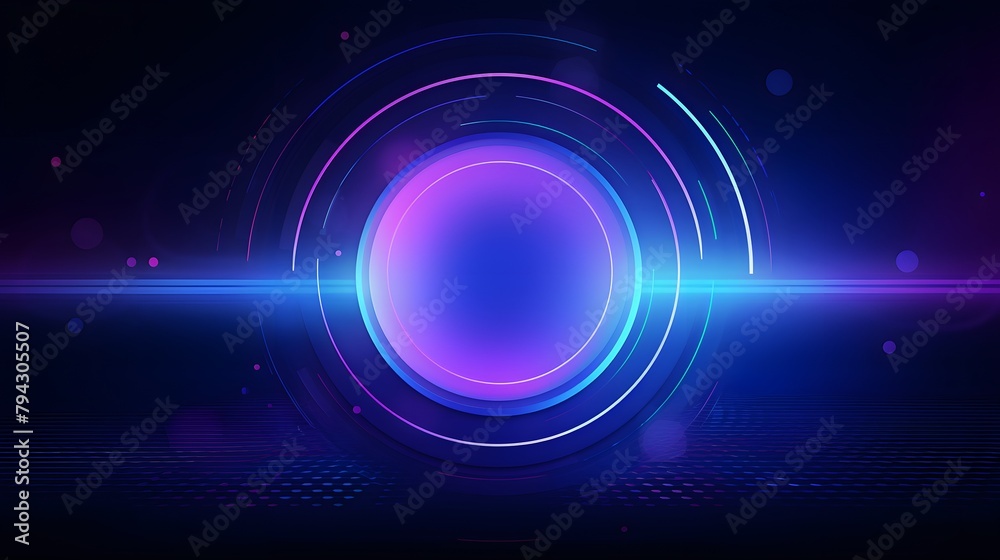 purple and blue Abstract technology background circles digital hi-tech technology design background. concept innovation. vector illustration
