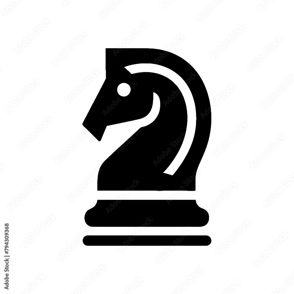 Chess Knight Symbol Vector Graphic with Transparent Background, Chess Knight Icon Chess Knight Symbol Vector Graphic with Transparent Background, Chess Knight Icon