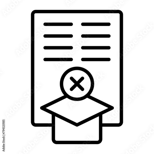 Expulsion Vector Line Icon