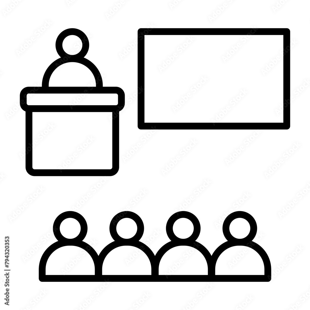 Class Vector Line Icon Class Vector Line Icon