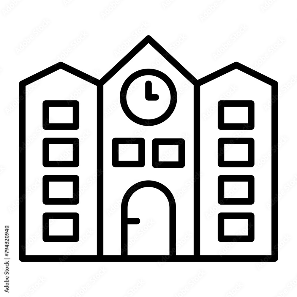 Campus Vector Line Icon