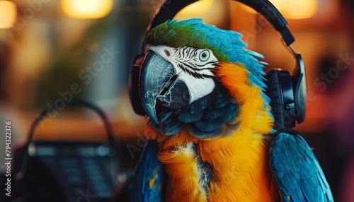 A techsavvy parrot perched on a researchers shoulder bobs its head to the rhythm of a custommade playlist, selecting its favorite songs using a colorcoded eyetracking system photo