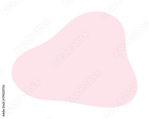 手描きのゆるい抽象的な形 - シンプルでかわいい背景･あしらいの素材 - organic shape