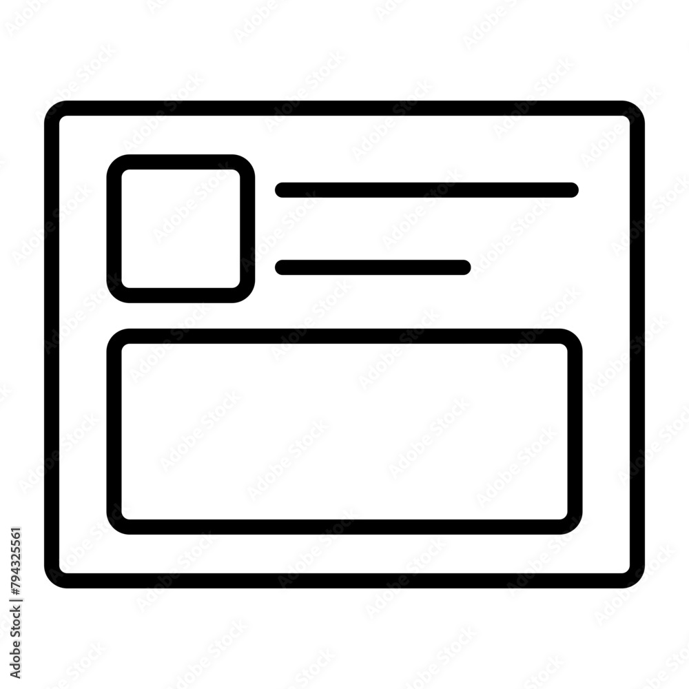 Web Feed Vector Line Icon Web Feed Vector Line Icon