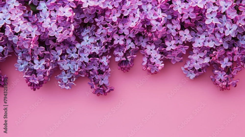 Fototapeta premium lilac flowers background.