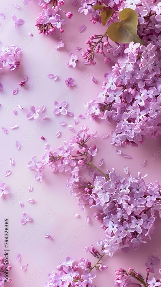 lilac flowers background.