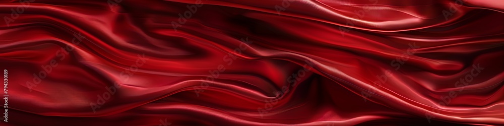 Obraz premium Luxurious Red Silk Texture Reflective Highlights