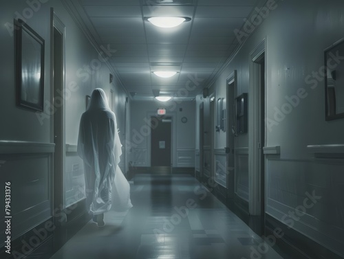 In a haunted hospital, a ghost nurse roamed the halls, using advanced spectral scanners to diagnose ethereal ailments and administer ghostly remedies