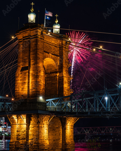 Fireworks over Cincinnati photo