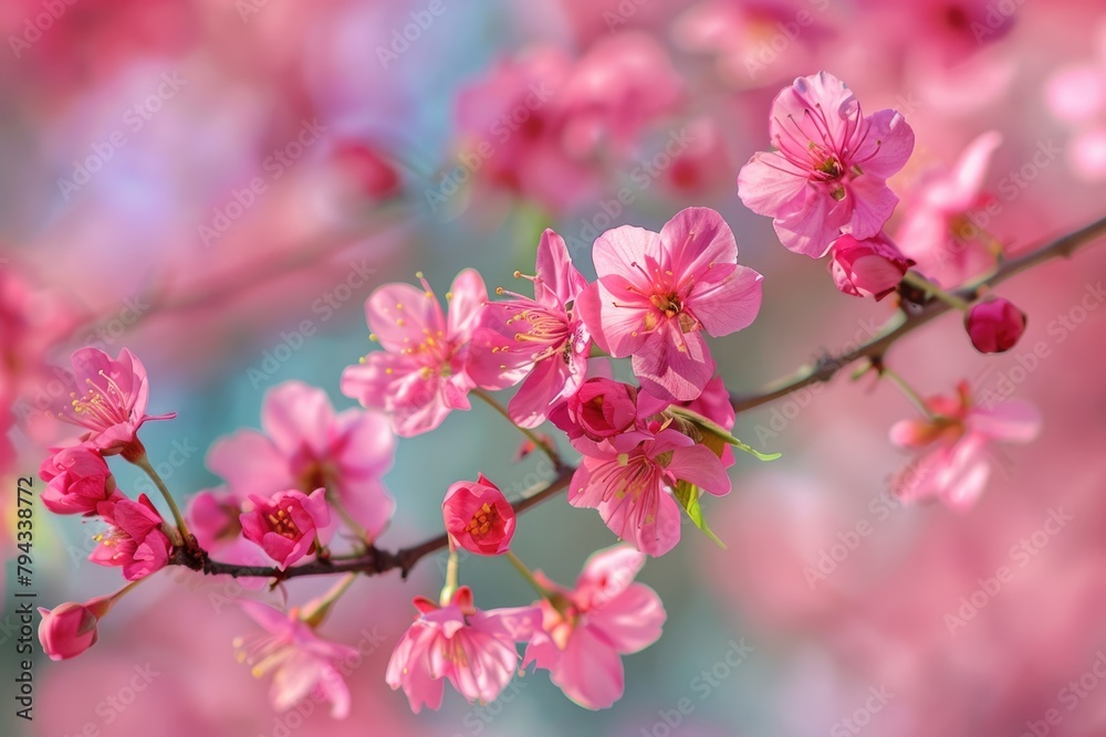 Getting Dressed Up with Nature: Beautiful Landscape with Colorful Blooming Flowers and Trees Getting Dressed Up with Nature: Beautiful Landscape with Colorful Blooming Flowers and Trees