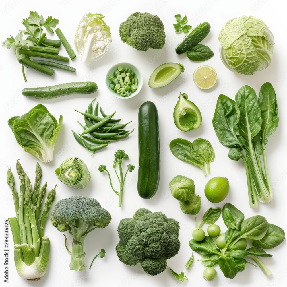vegetables isolated on white vegetables isolated on white