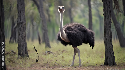 ostrich in the zoo photo