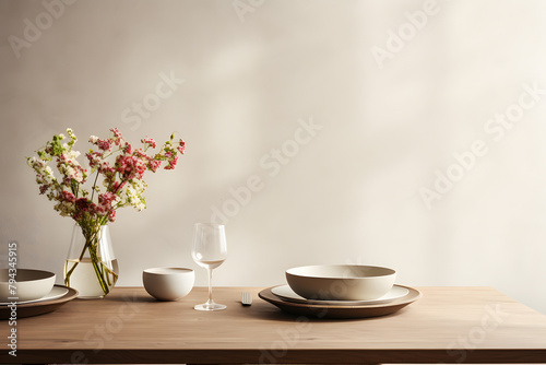 vase with flower modern table with a vase  interior  ddining table beautiful decor