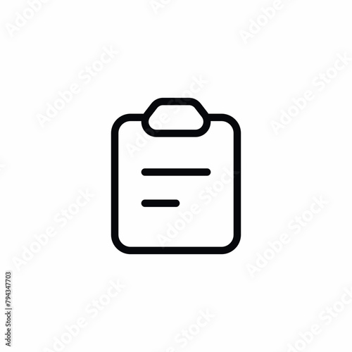 clipboard file paper folder icon