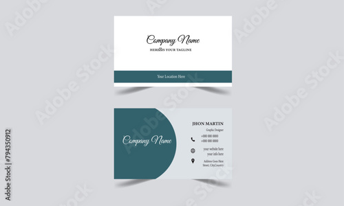 Creative and Clean Business Card Template, Set of modern business card